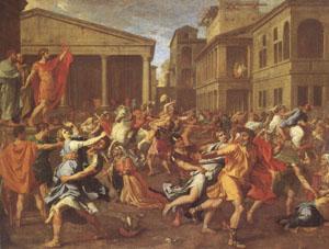 Nicolas Poussin The Rape of the Sabines (mk05)